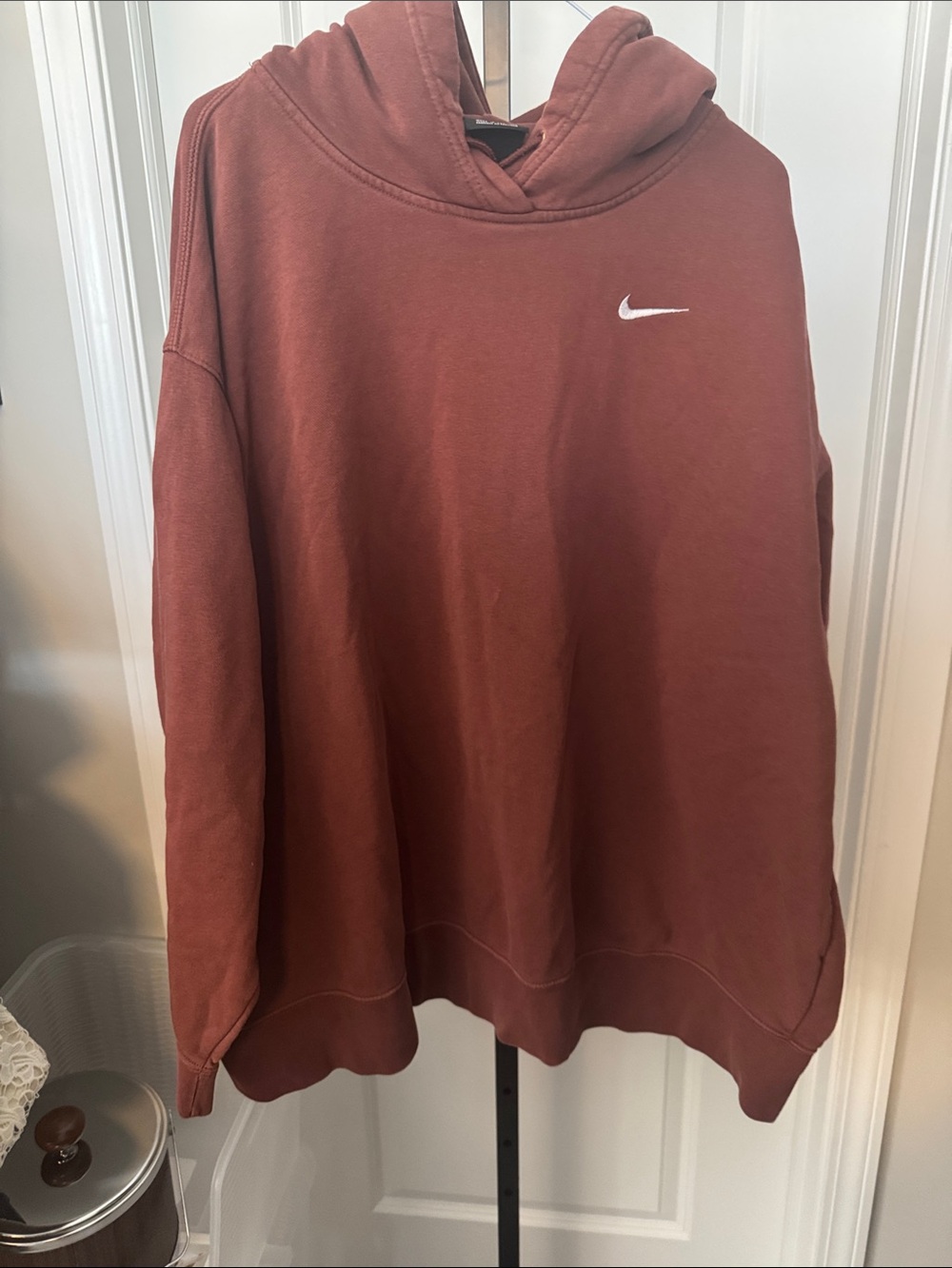 Nike Men's Crewneck Hoodie in Rust
